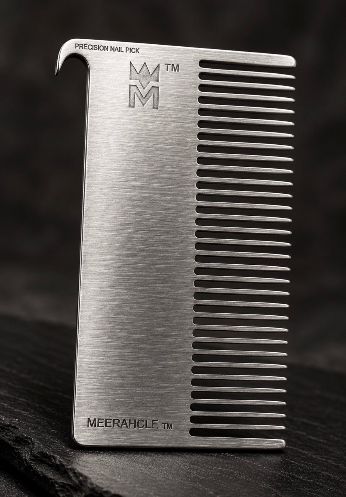 MEERAHCLE Silver Precision Comb